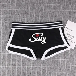 Chic & Playful Women's Cotton Boxer Shorts - Breathable & Fun Intimates - Chinese Size XXL (Black)