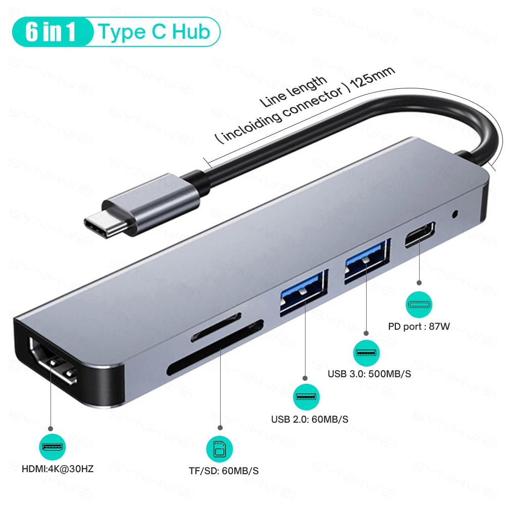 4K HDMI, PD, USB C Porta USB