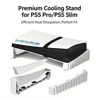 Support horizontal pour console PS5 Slim & Pro, compatible avec les éditions disque et numérique de PlayStation 5 Slim/Pro, capacité de 12 jeux. 1