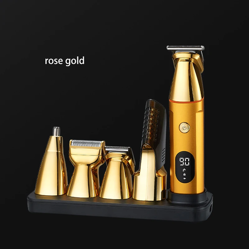 WAIKIL Men's Electric Professional Hair Clipper Multi functional Hair Trimmer USB Charging Digital Beauty Treatment Tool 5