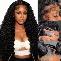 Perruque frontale en dentelle HD transparente 13x4 13x6, cheveux humains bouclés, style Loose Deep Wave, pour femmes 4
