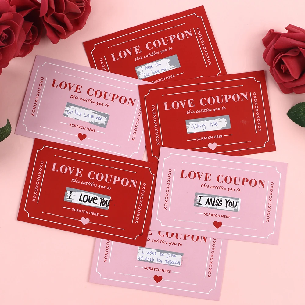 Romantic Scratch-Off Coupon Book - Fun Date Night & Anniversary Activity Cards, Perfect Valentine's Day Gift