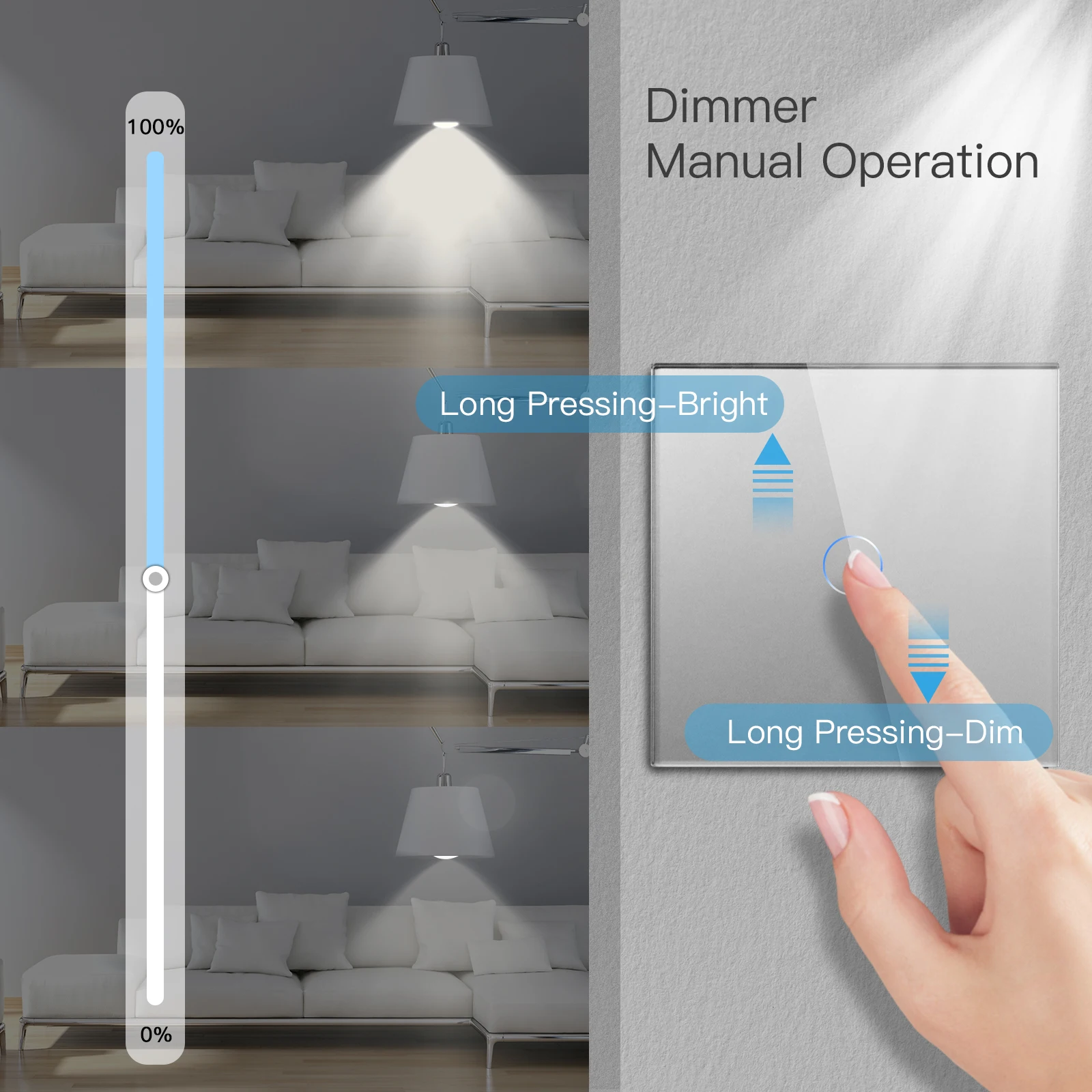2way sensor interruptor temperado galss a prova d2 agua 2 pacote 02