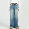 IEFB Male Jeans Casual Gradient Color Pockets Button Men Straight Denim Pants Korean Trendy Men's Trousers Spring 2024 9C4737 2