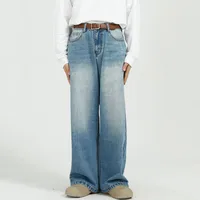IEFB Male Jeans Casual Gradient Color Pockets Button Men Straight Denim Pants Korean Trendy Men's Trousers Spring 2024 9C4737 2