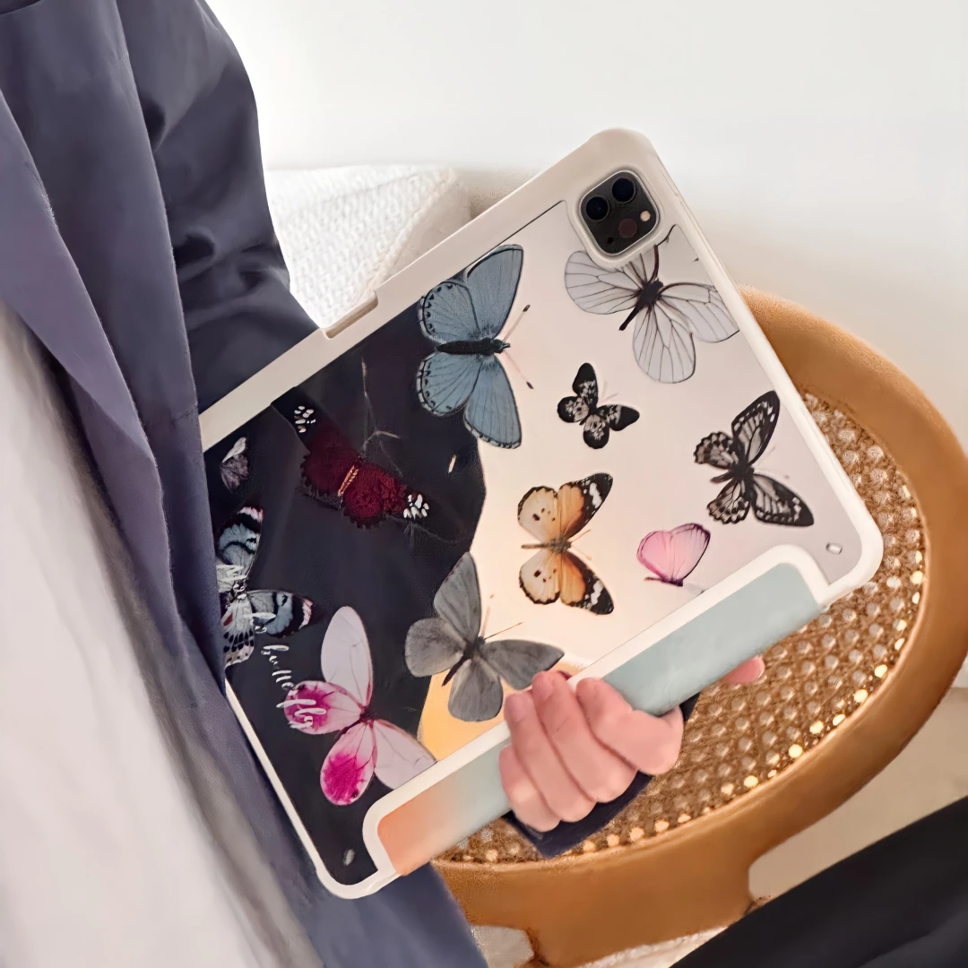 Colorful Butterfly Case for iPad