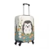 Kawaii Cartoon Pineapple Hedgehog Suitcase Cover Animals Cruise Trip Holiday Fun Luggage Accesories Protection 3