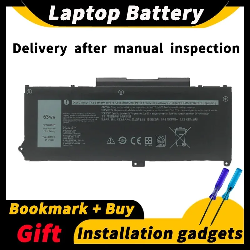 Per Dell Latitude 5420 5520 Precision 3560 Rj40G 15.2V 63Wh/3941Mah Batteria Per Laptop