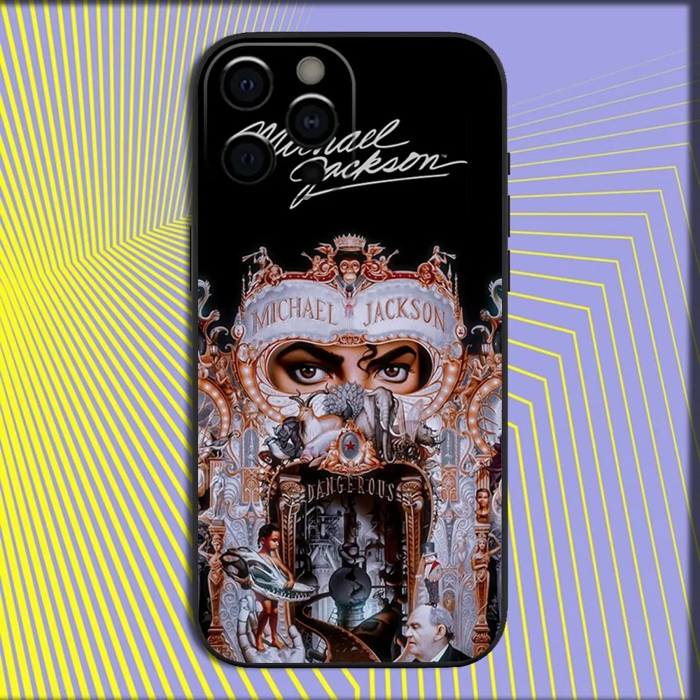 Michael Jackson Tribute Soft Black Phone Case Cover