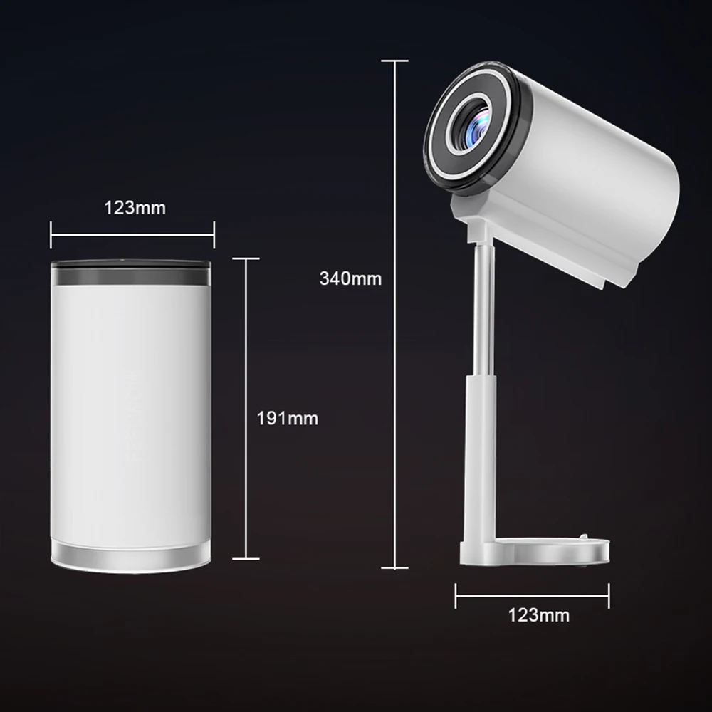 【未使用品】Smart Android Cinema Projector Wireless Wifi BT TS7 Portable 4K Support Android 13 Projector