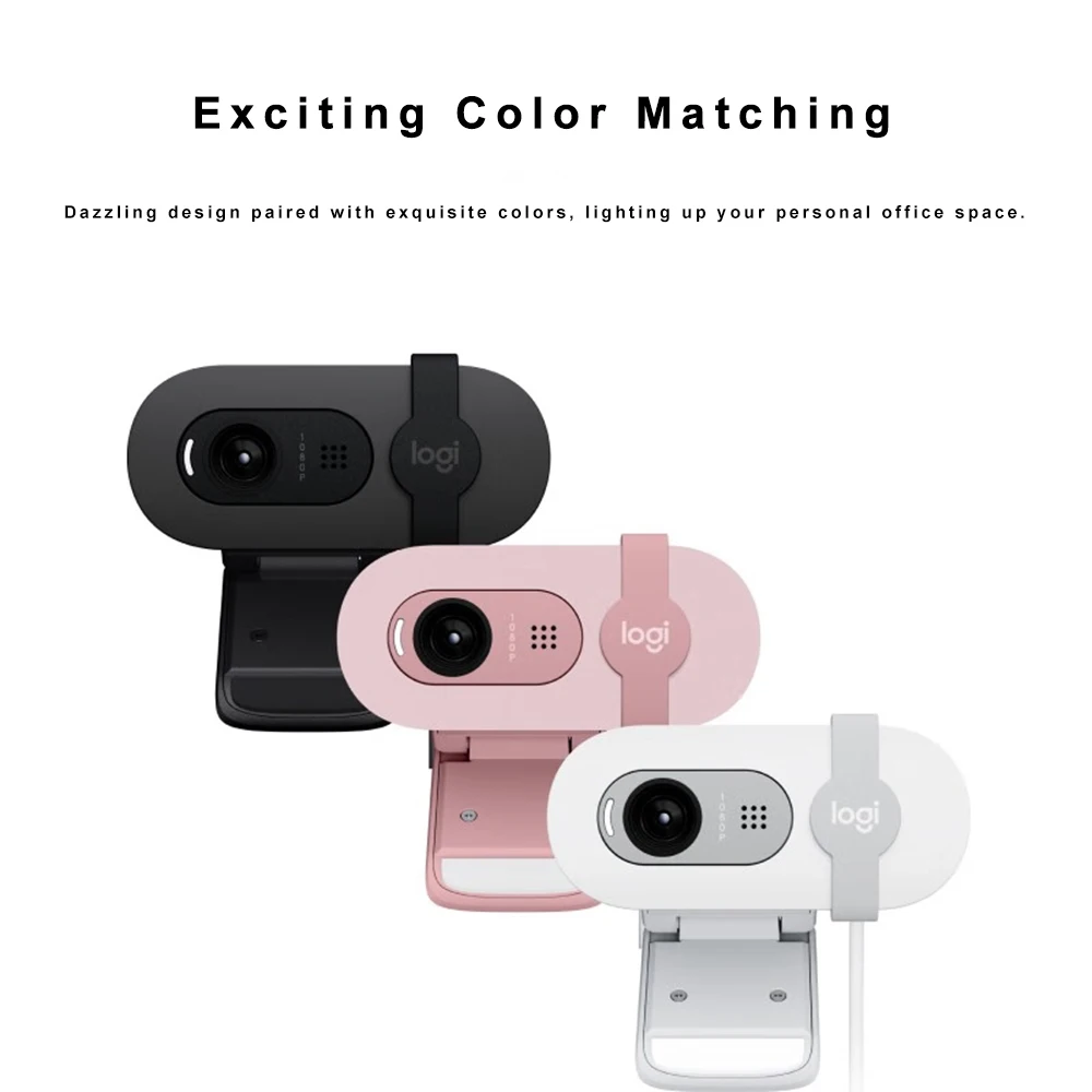 Logitech Brio 90 high-definition network camera, computer camera 1080P, external USB with microphone privacy cover