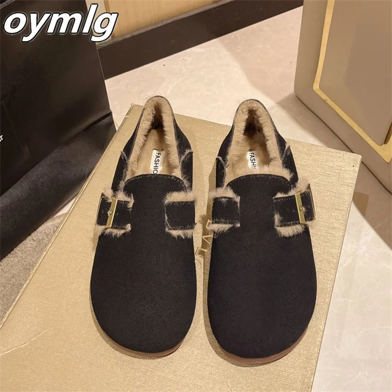 Fashionable Doudou Shoes for Women 2023 New Home Flat Bottom Casual Lightweight Anti slip One Step Single Shoe for Women