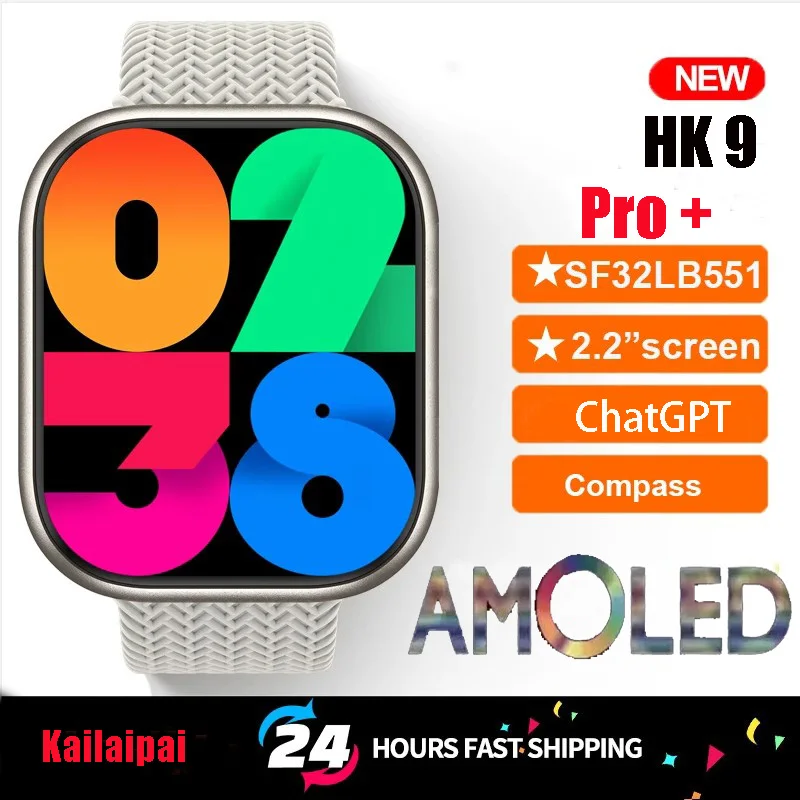 HK9-PRO-Plus-Smartwatch-para-Homens-e-Mulheres-Chamada-Bluetooth-B ...