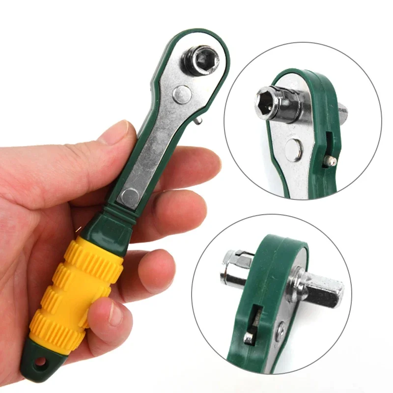 

Screwdriver Socket Fast Rod Adjustable Quick Wrench Ratchet 1/4 Tools Wrench Mini