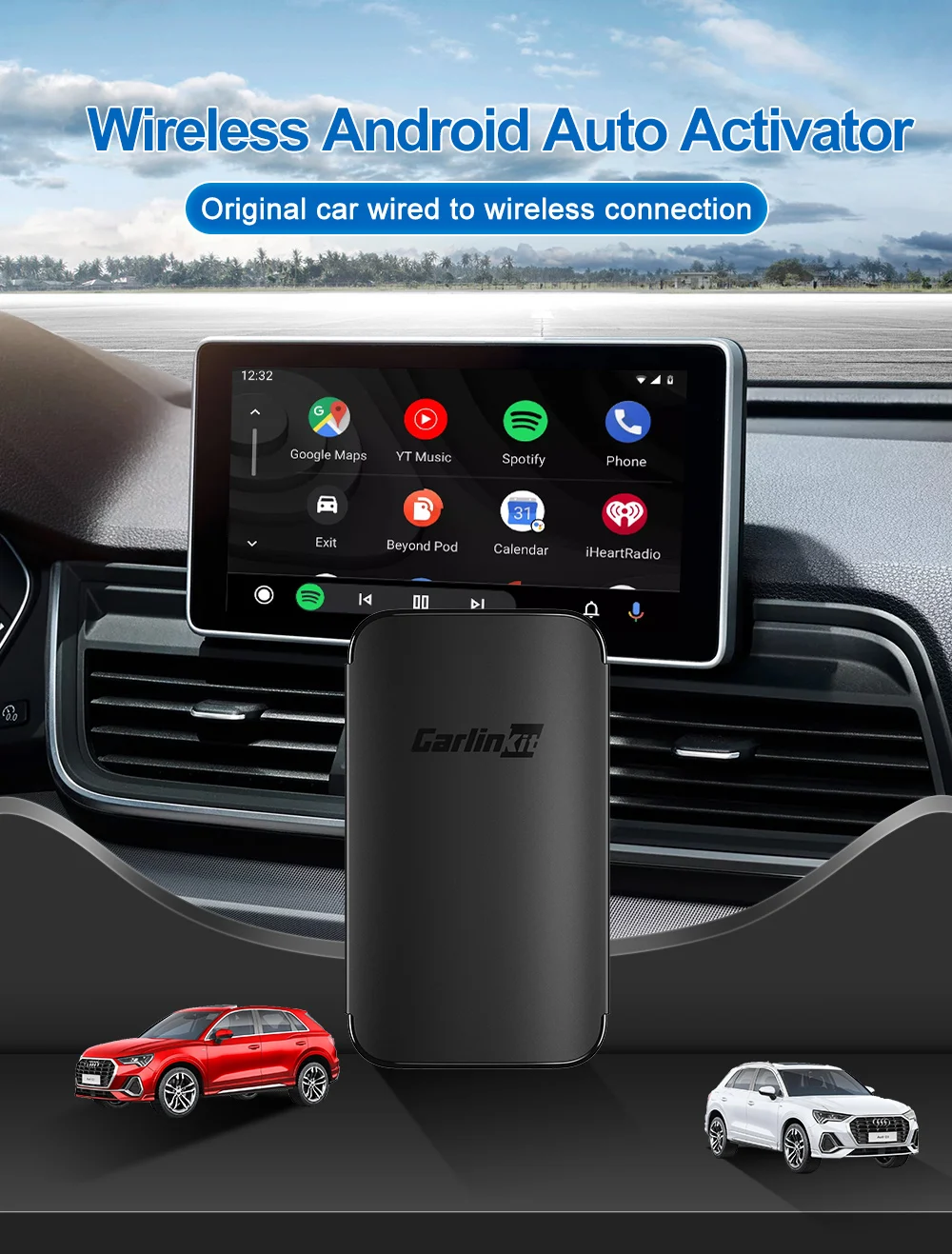 2023-Carlinkit-A2A-Android-Auto-Wireless-WiFi-Adapter-Carlink-AA ...