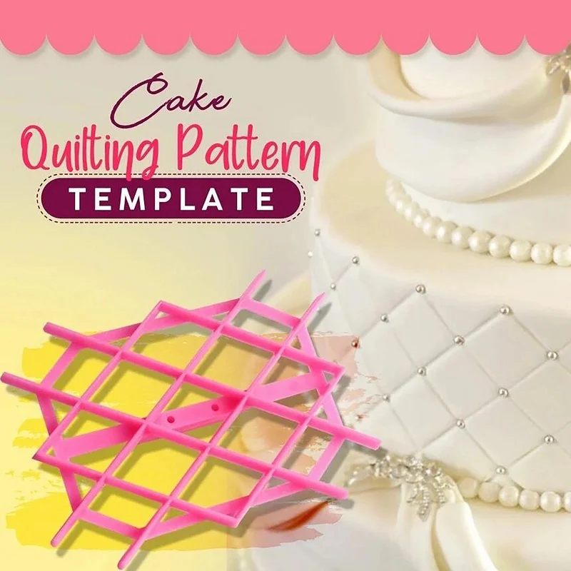 Rhombus Diamond Shape Fondant Cake Mould Embosser, 4.9In Fondant Embosser, Lace Flower Cookie Cutter, Accessories For Cake Fondant