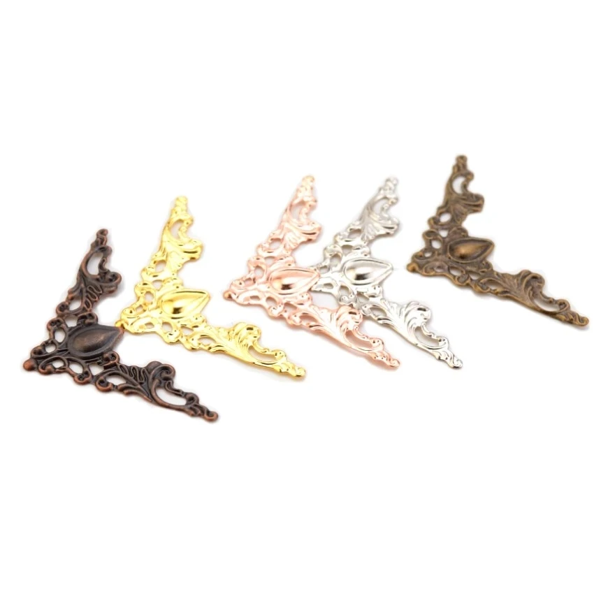 10/20/50PCs Metal Corners For Books Scrapbooking Photo Albums Menus ...