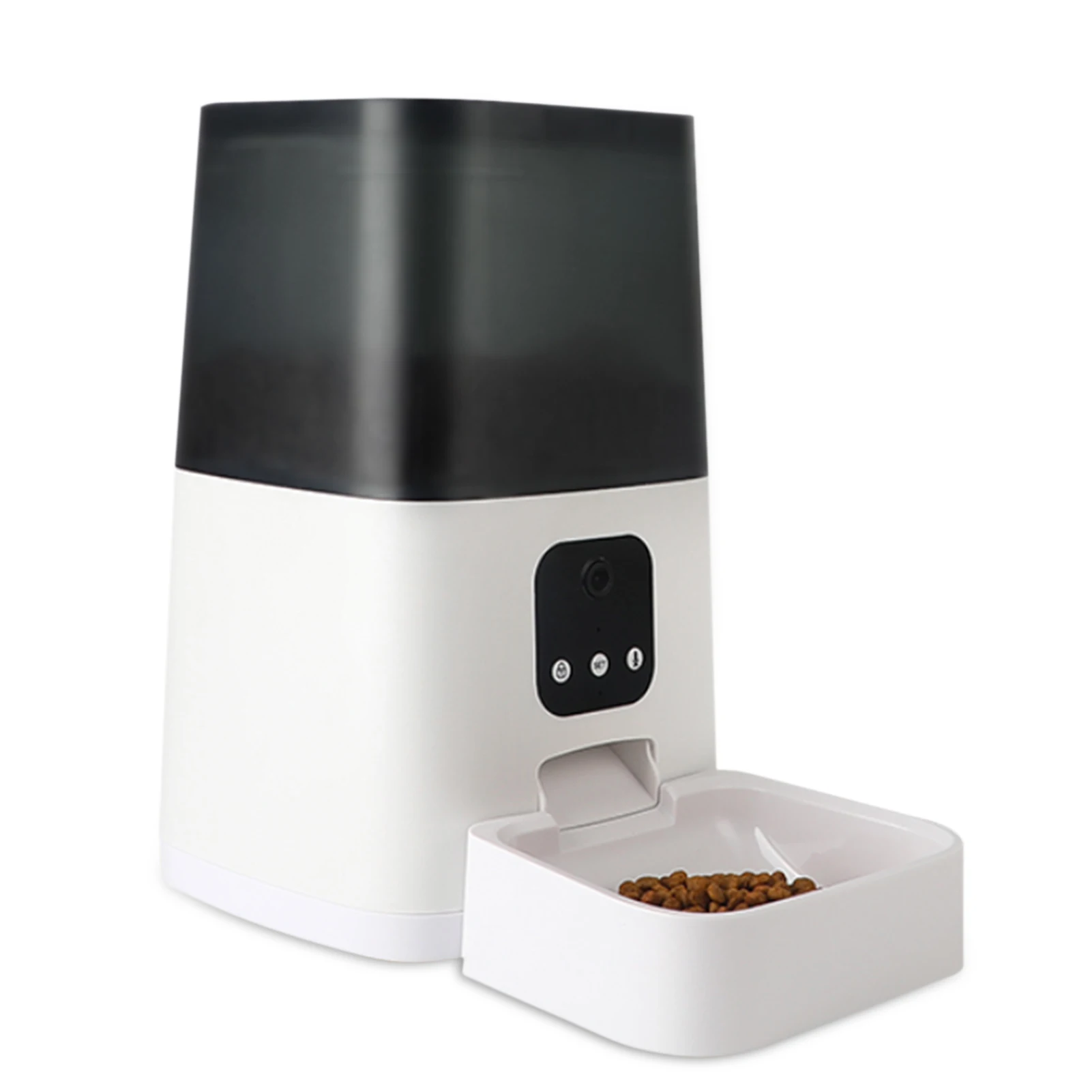 

Automatic Pet Feeder with Camera Timed Dosing 4L Dry Food Dispenser Dual Power Supply for App Remote Feeding for Cats and Dogs