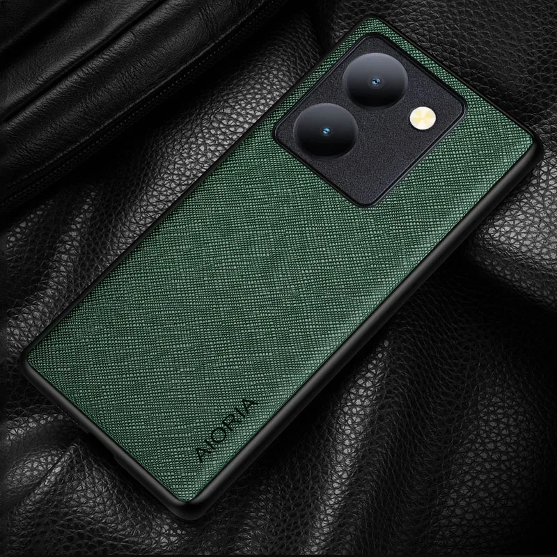 Luxury Cross Pattern Leather Cover Case