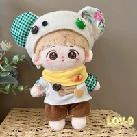 20cm coton poupée vêtements robe poupée vêtements jarretelle jupe poupée vêtements d'hiver belle peluche étoile poupée vêtements poupée accessoires 2