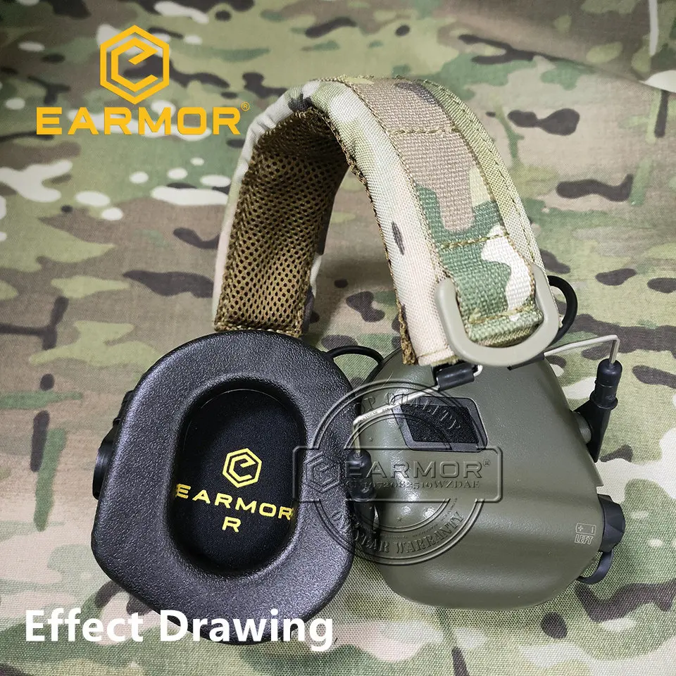 ORIGINAL EARMOR Headphone Headband Cover M61 Outdoor Multicam Headset cap Cover for M32 / M31 / M32-mark3 M31-Mark3