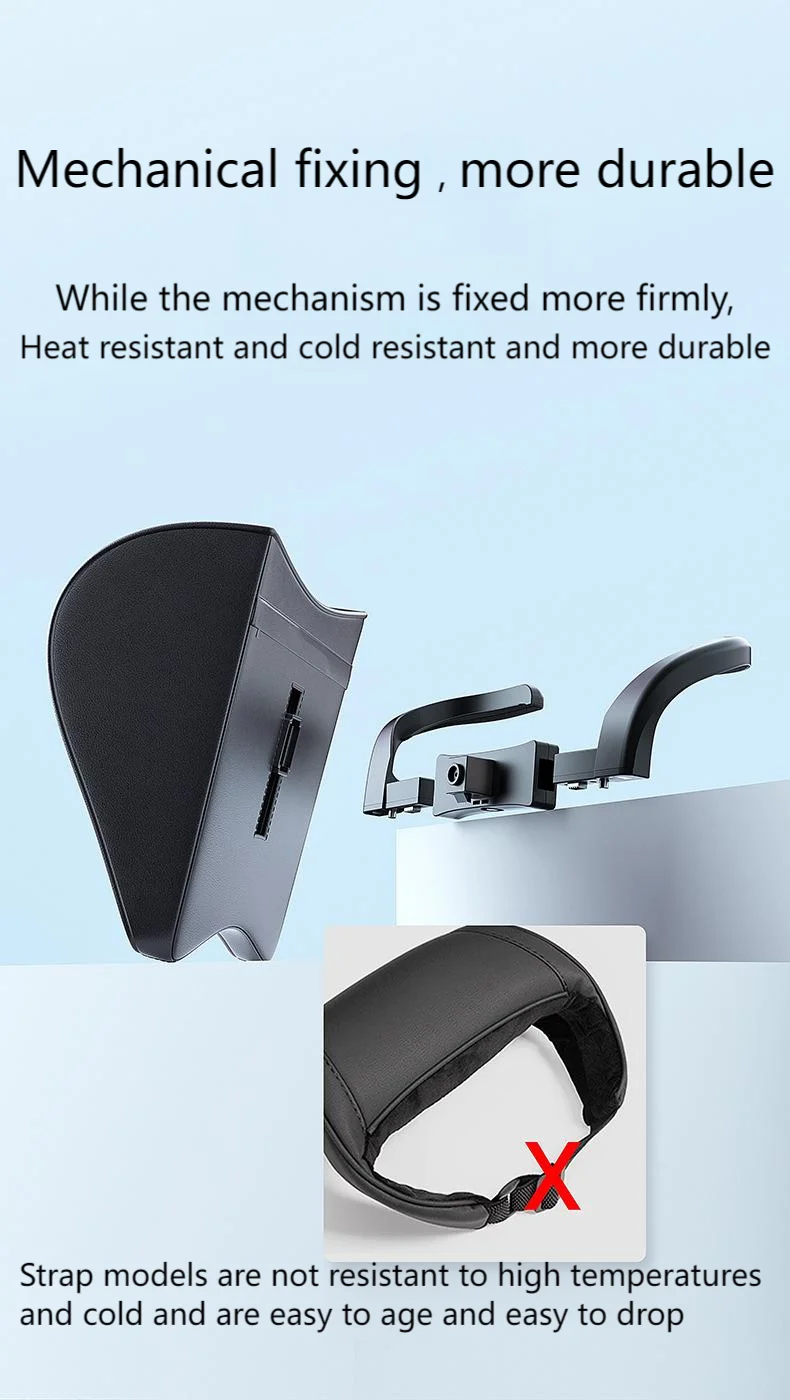 For Adjustable neck protector leather headrest for Tesla Model Y Juniper 2025 Mo
