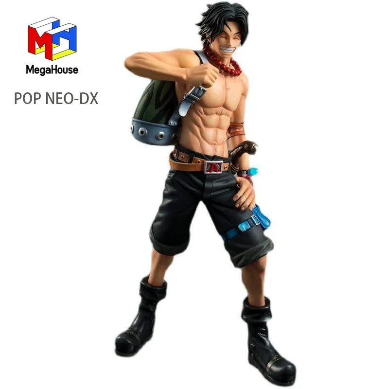 

Оригинальный Megahouse One Piece Pop Neo-Dx Portgas D. Фигурка аниме Ace 10Th 23 см, экшн-фигурка, модель, игрушки для мальчиков, подарок