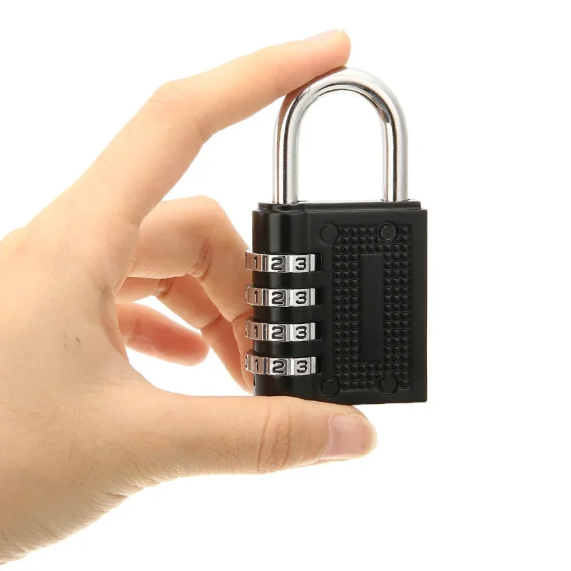 Security padlock Metal 4-digit code lock outdoor waterproof padlock suitcase luggage code lock home locker padlock room security