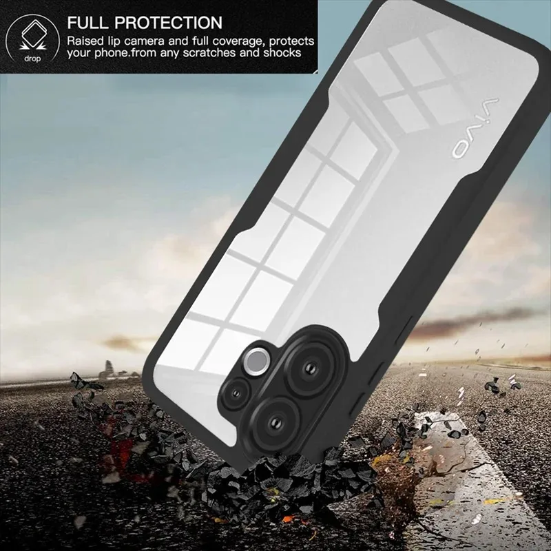 360° Full Protection Transparent HD Phone Case - 3-in-1 Design with PC+TPU Materials
