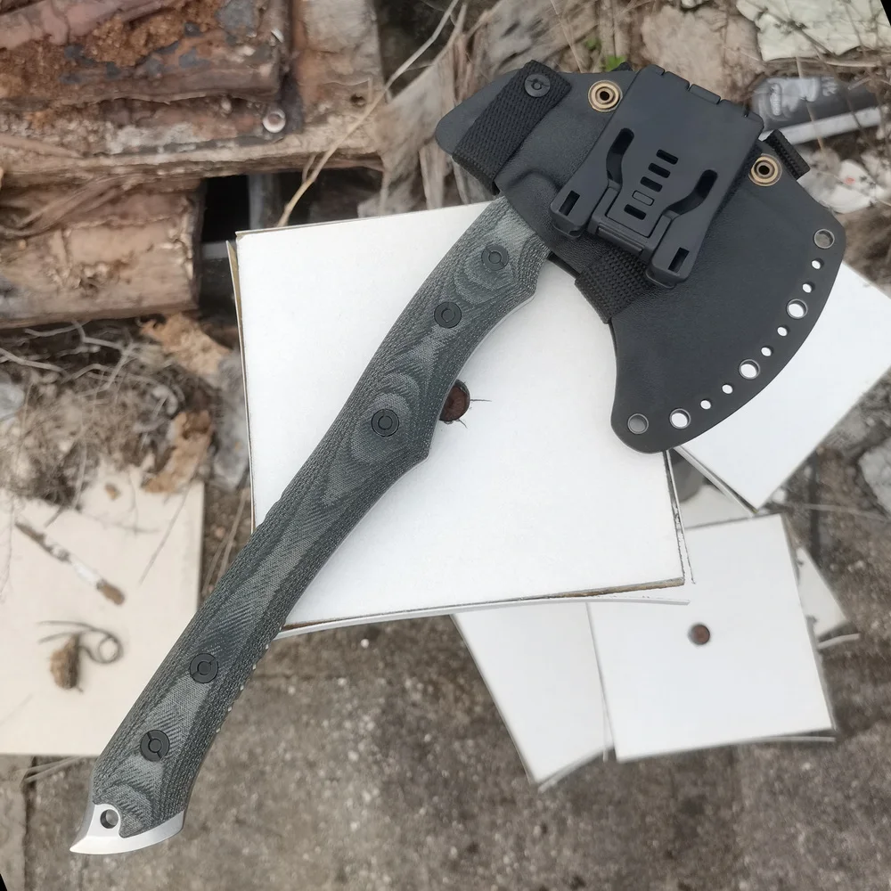 BEKETEN Jiaolong Battle Original Axe linen Handle DC53 Toad Blade Outdoor Camping Hunting Survival Tactical Kitchen EDC Tools 6