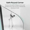 34" W x 58" H Frameless Folding Pivot Bathtub Door, 1/4" (6mm) Thick SGCC Clear Tempered Glass Door, Bathroom Pivot Bifold 5