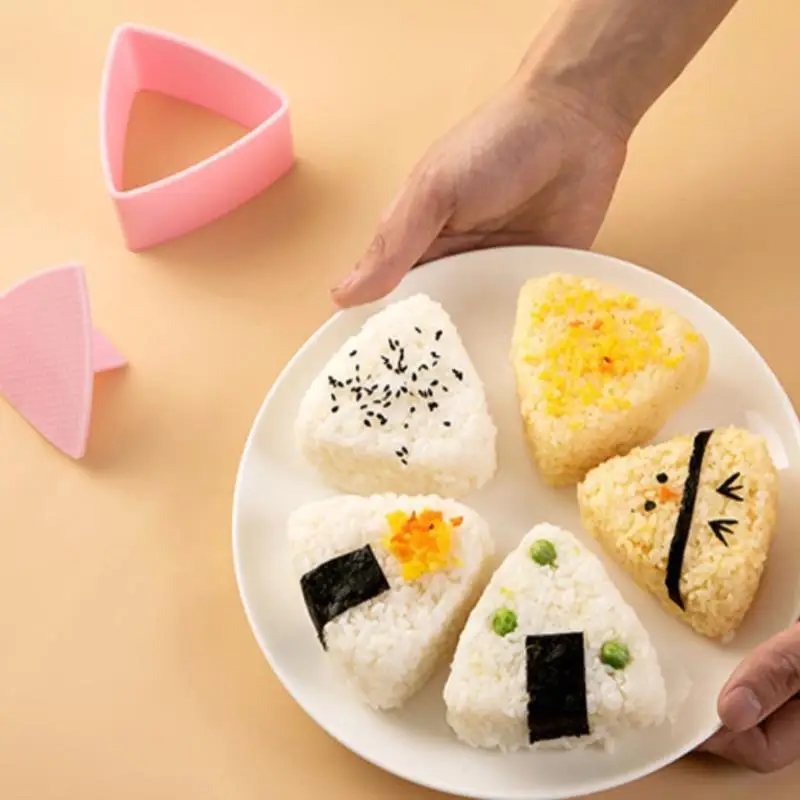 Sushi Mold Onigiri Mold Sushi Maker Rice Ball Mold Sushi Tools Sushi Mold Onigiri Rice Ball Food Press Triangular Sushi Maker Mold Kit