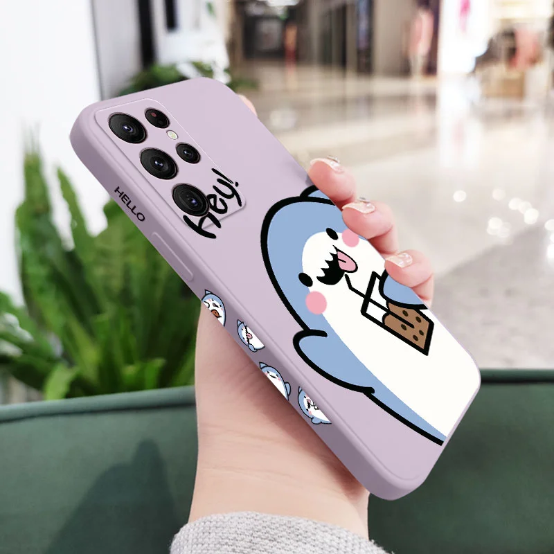 Adorable Shark-Themed Phone Case Cover