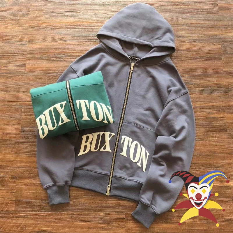 

Cole Buxton Zippered Hoodie Men Women Classic Big Logo Print Oversize Pullover Coat With Tags