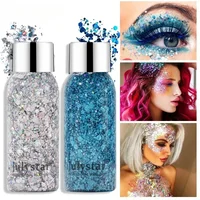 Body Glitter Gel Sequins Long Acting Face Eyes Hair Prom Party Mermaid Scales Not Easy To Take Off Eye Shadow Stage Makeup 1