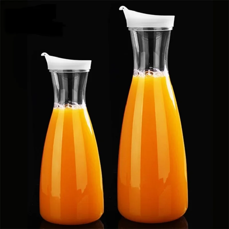 Description Picture 3 of item1000/1600ml PC Acrylic Juice Cold Water Bottle Large Capacity Coffee Milk Pot Heat-resistant Water Pitcher Jug Drinkware