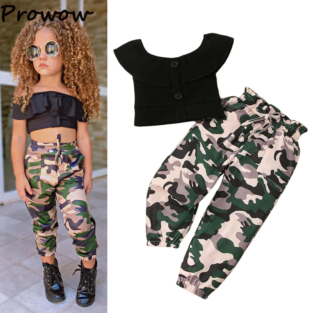 Children's Camouflage Pants Baby Girl Camouflage Pants Kid Girl