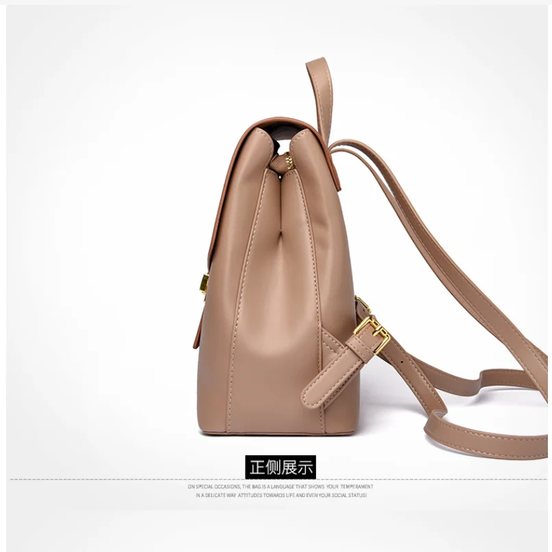 New popular travel backpack, fashionable and versatile anti-theft lock buckle women's bag, Korean style backpack