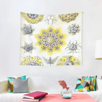 Haeckel 폴리 사이타리아 드로잉 태피스트리, 일본식 방 장식, 벽 장식, 집 장식