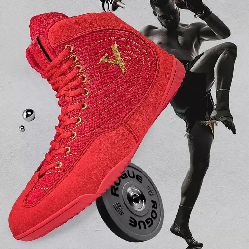Lightweight and Breathable Best Women's Men's Boxing Wrestling Shoes Boots Boxing Shoes Men Men Wrestling Fighting