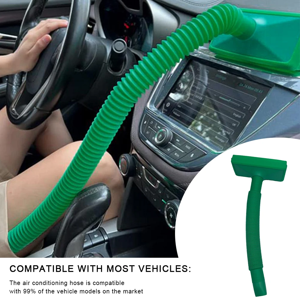 12.6-33.7 Inch Car Air Conditioning Outlet Air Vent Jewel Cooler Conditioner Hose For Man Ball Universal Hose Vent Extension air conditioning hose kit air conditioning hose
