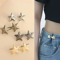 1pair Jeans Button Adjustable Clips for Pant Skirts Waist Tightener Buckle Snap Button Adjuster Pants Pin Retractable Button 1