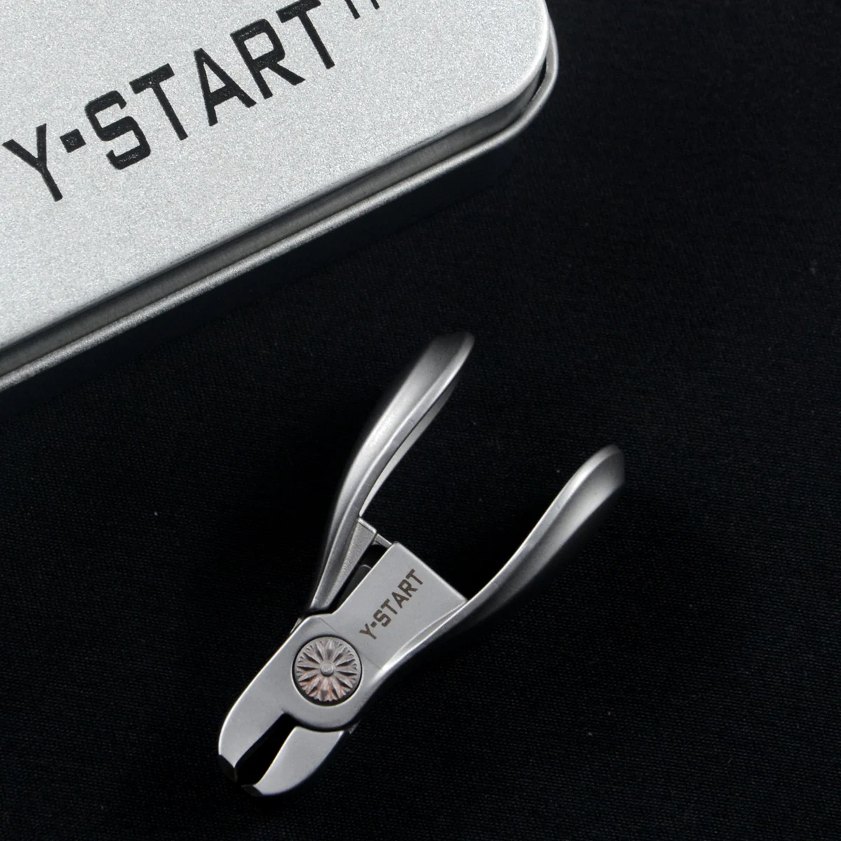YSTART Stainless Steel Nail Clippers with Nail File for Cosmetic Gift EDC Tool RIHE Design