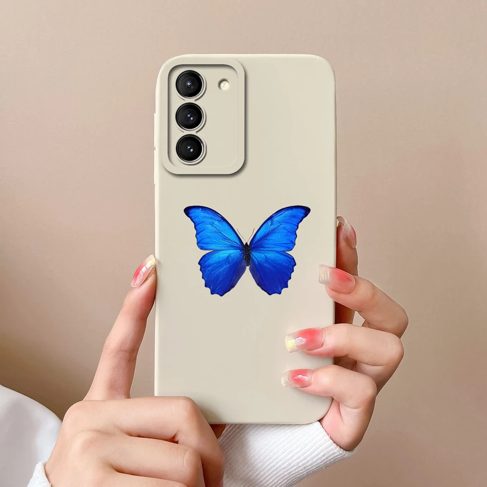 thumbnail image 1 of For Samsung S21 FE Plus Ultra Case Fashion Soft Liquid Silicone Camera Protection Back Cover For Galaxy S21+ S21FE S 21 Fundas, 1 of 5
