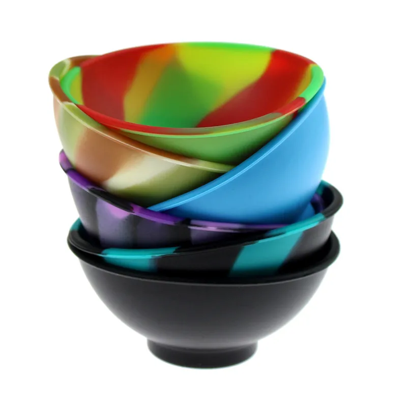 Household Silicone Container Bowl 70mm Multi-Color Tobacco Herb Smoking Accessories Kitchen Home Smoke Storage Box 1Pcs storage box storage jar storage can herb storage container storage sets household storage sets