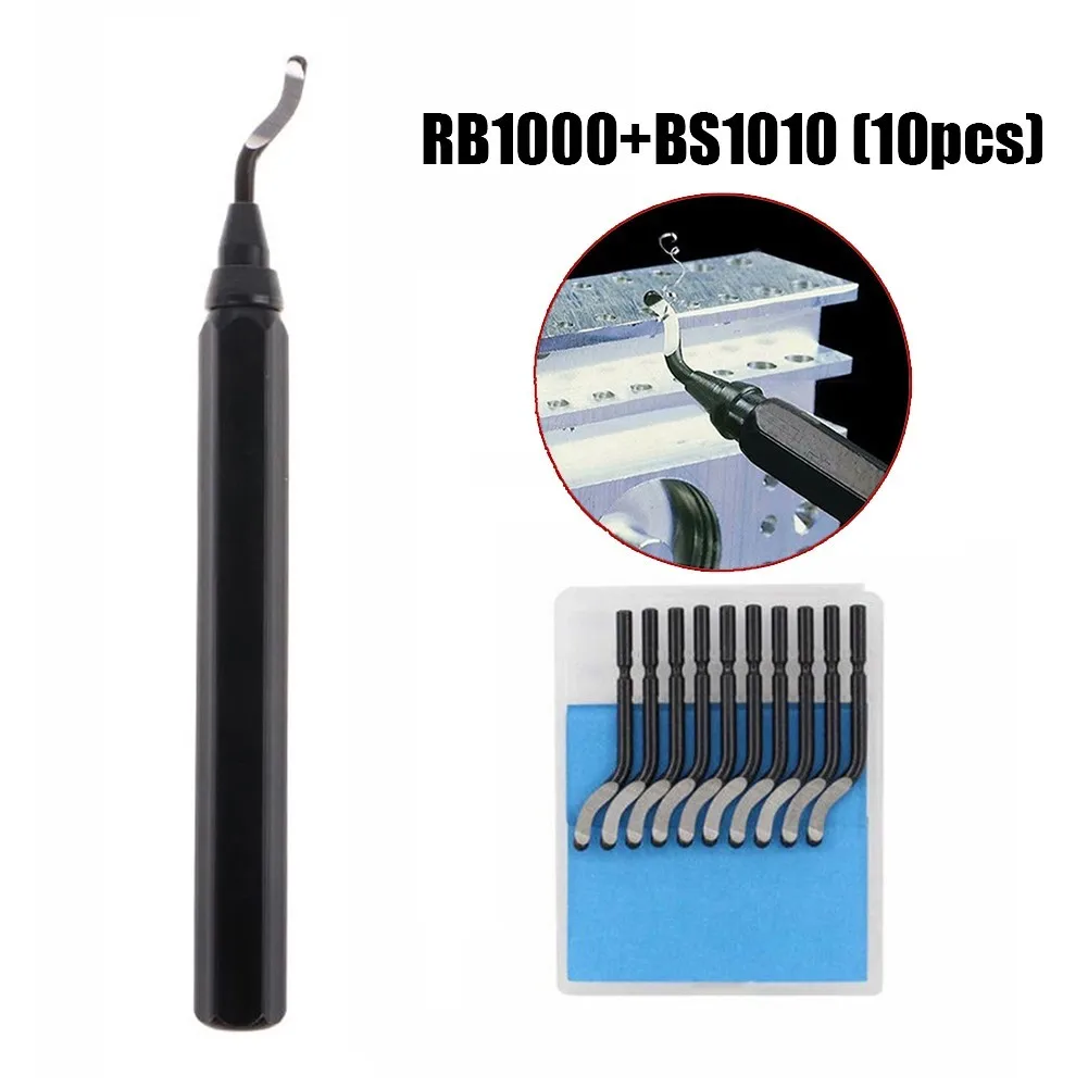 

Trimmer Knife Metal Aluminum Handle Trimming Device Quick Clamping Deburring Handle RB1000 Trimmer Knife Scraper Deburr Blade
