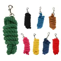 Horse Pony Plaited Ropes Halters Cotton Weave Rein Many Colors to Choose 2