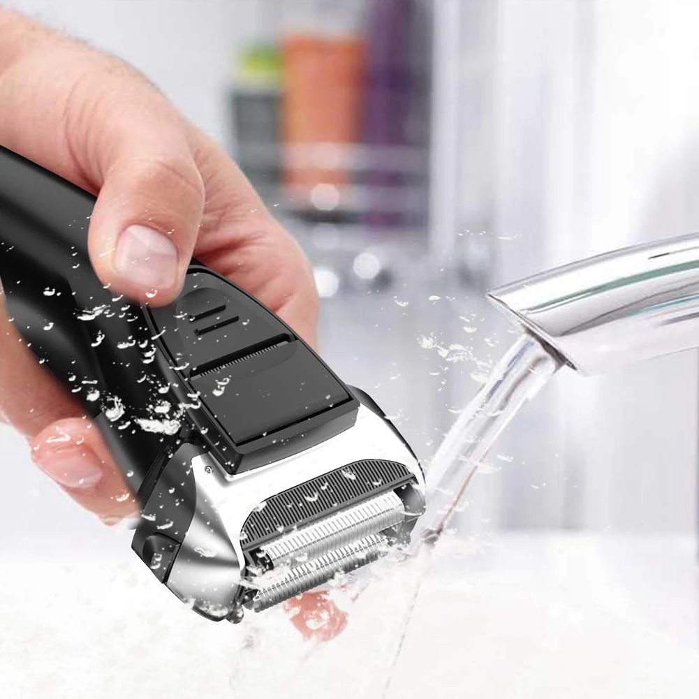 Professional Shaver For Men Rechargeable Powerful Electric Shaver 3D Washable Electric Razor Wet Dry Face Beard Shaving Machine