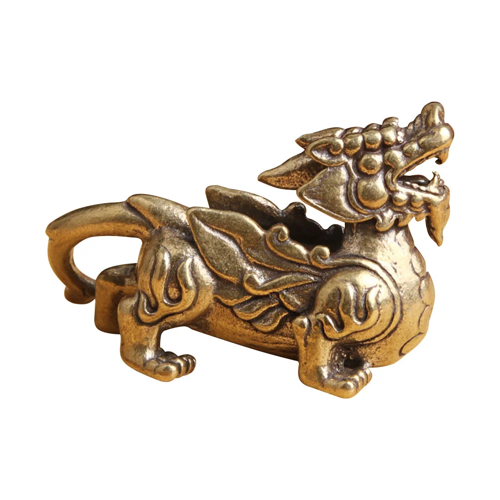 

Brass KIRIN Desktop Decoration Gift Light House Decorations for Home Decorative Brassware
