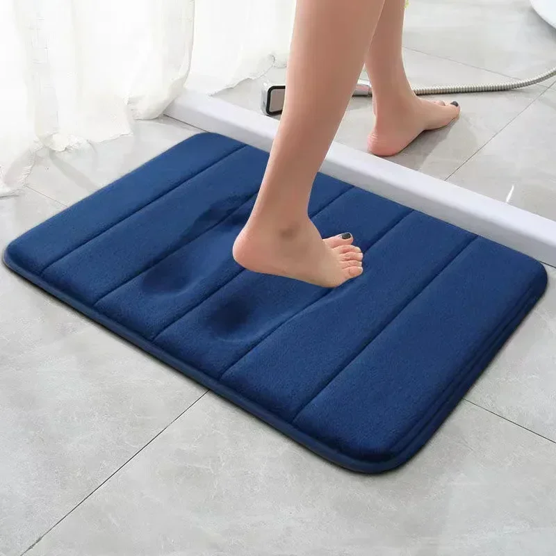 가정용 슈퍼 흡수성 욕실 카펫 러그, 부드러운 메모리 폼 바닥, 침실 변기 바닥 샤워 러그, 홈 데코